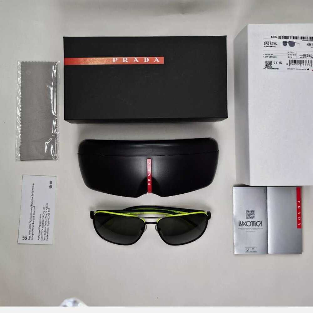 Prada Black Pilot Matte Sunglasses - Picture 5 of 7